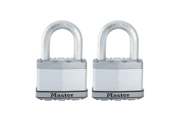Masterlock Σετ 2 Λουκέτα Excell Υψίστης Ασφαλείας 50mm,
