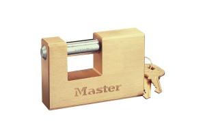 Masterlock Λουκέτο Τάκος Μπρούτζινος Με Ατσάλινο Λαιμό 63mm, Masterlock Λουκέτο Τάκος Μπρούτζινος Με Ατσάλινο Λαιμό 63mm,