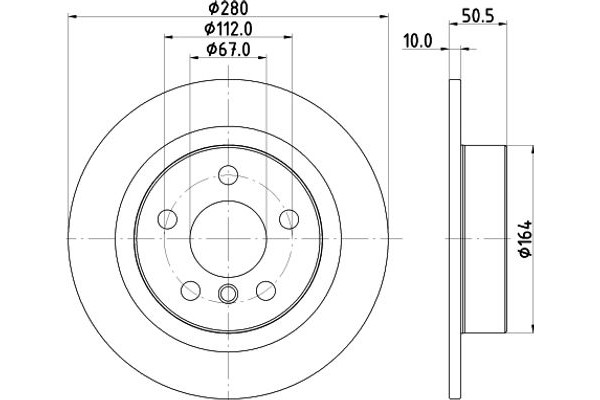 Hella Pagid Δισκόπλακα - 8DD 355 122-661