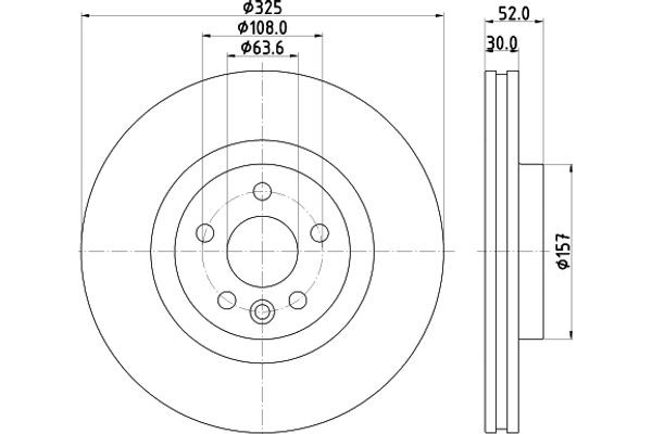 Hella Pagid Δισκόπλακα - 8DD 355 123-111