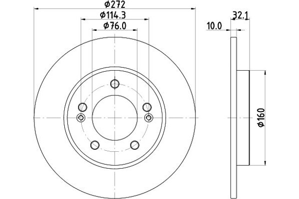 Hella Pagid Δισκόπλακα - 8DD 355 126-501