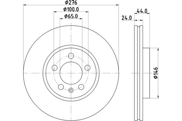 Hella Pagid Δισκόπλακα - 8DD 355 132-891