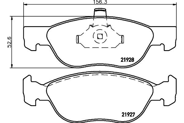 Hella Pagid Σετ τακάκια, Δισκόφρενα - 8DB 355 010-181