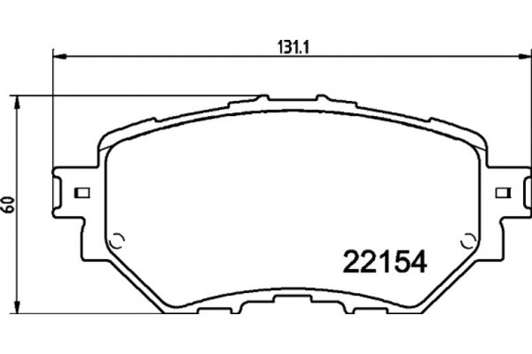 Hella Pagid Σετ τακάκια, Δισκόφρενα - 8DB 355 032-091