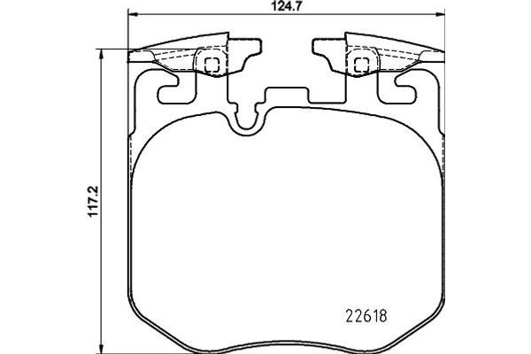 Hella Pagid Σετ τακάκια, Δισκόφρενα - 8DB 355 039-461