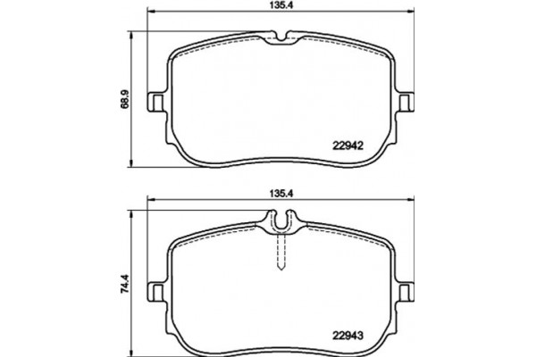 Hella Pagid Σετ τακάκια, Δισκόφρενα - 8DB 355 040-161