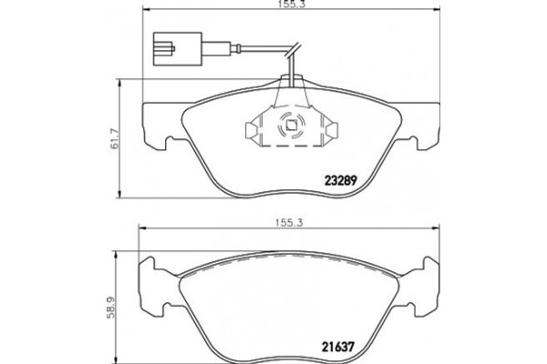 Hella Pagid Σετ τακάκια, Δισκόφρενα - 8DB 355 007-931