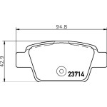 Hella Pagid Σετ τακάκια, Δισκόφρενα - 8DB 355 018-851