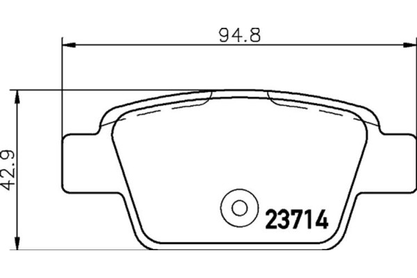 Hella Pagid Σετ τακάκια, Δισκόφρενα - 8DB 355 018-851