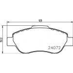 Hella Pagid Σετ τακάκια, Δισκόφρενα - 8DB 355 011-241