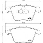 Hella Pagid Σετ τακάκια, Δισκόφρενα - 8DB 355 013-001