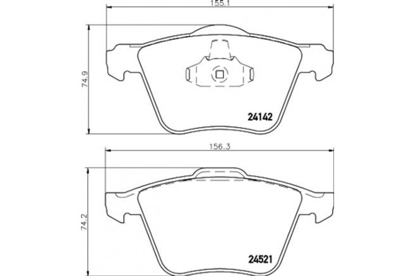 Hella Pagid Σετ τακάκια, Δισκόφρενα - 8DB 355 013-001