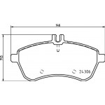 Hella Pagid Σετ τακάκια, Δισκόφρενα - 8DB 355 012-581