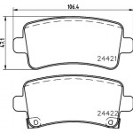 Hella Pagid Σετ τακάκια, Δισκόφρενα - 8DB 355 037-651