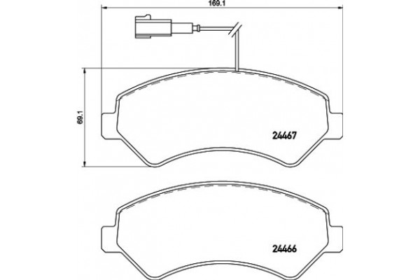 Hella Pagid Σετ τακάκια, Δισκόφρενα - 8DB 355 021-281