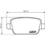 Hella Pagid Σετ τακάκια, Δισκόφρενα - 8DB 355 025-351