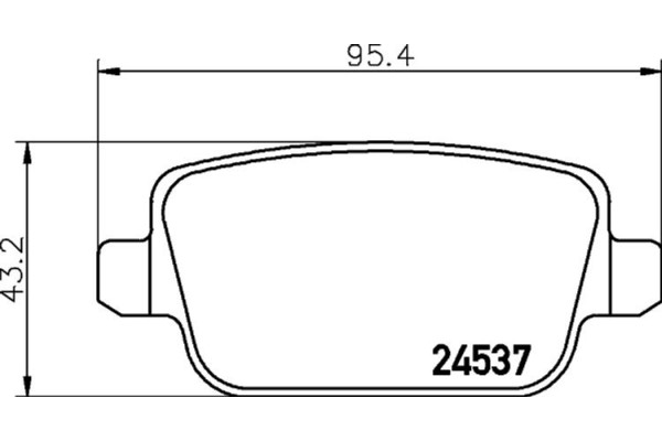 Hella Pagid Σετ τακάκια, Δισκόφρενα - 8DB 355 025-351