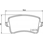 Hella Pagid Σετ τακάκια, Δισκόφρενα - 8DB 355 025-381