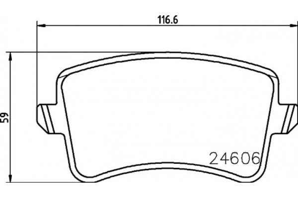 Hella Pagid Σετ τακάκια, Δισκόφρενα - 8DB 355 025-381