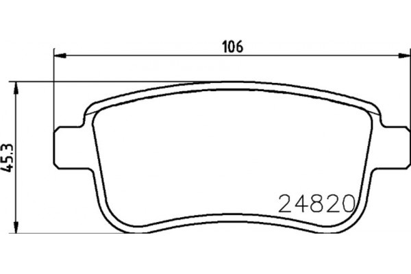 Hella Pagid Σετ τακάκια, Δισκόφρενα - 8DB 355 025-421