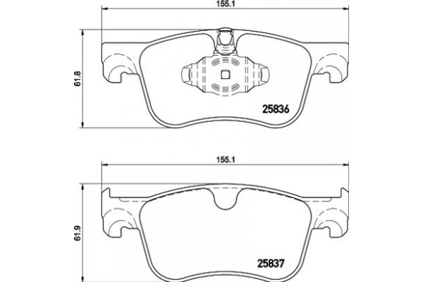 Hella Pagid Σετ τακάκια, Δισκόφρενα - 8DB 355 020-931