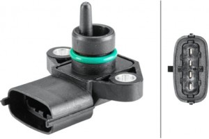 Hella Aισθητήρας, Πίεση Υπερπλήρωσης - 6PP 358 152-211