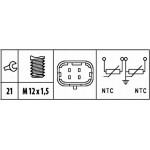 Hella Αισθητήρας, θερμοκρ. Ψυκτικού Υγρού - 6PT 009 309-581