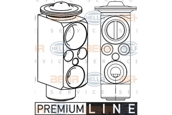 Hella Βαλβίδα εκτόνωσης, συστ. κλιματ. - 8UW 351 234-621