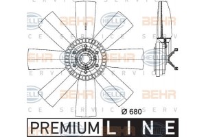 Hella Βεντιλατέρ, Ψύξη Κινητήρα - 8MV 376 731-311