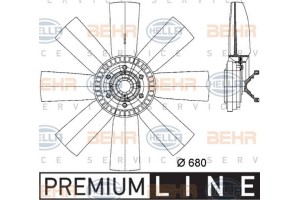 Hella Βεντιλατέρ, Ψύξη Κινητήρα - 8MV 376 731-311