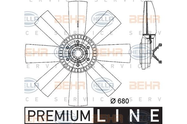 Hella Βεντιλατέρ, Ψύξη Κινητήρα - 8MV 376 731-311