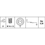 Hella Διακόπτης Πίεσης Λαδιού - 6ZL 003 259-601