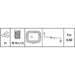 Hella Διακόπτης Πίεσης Λαδιού - 6ZL 009 600-041