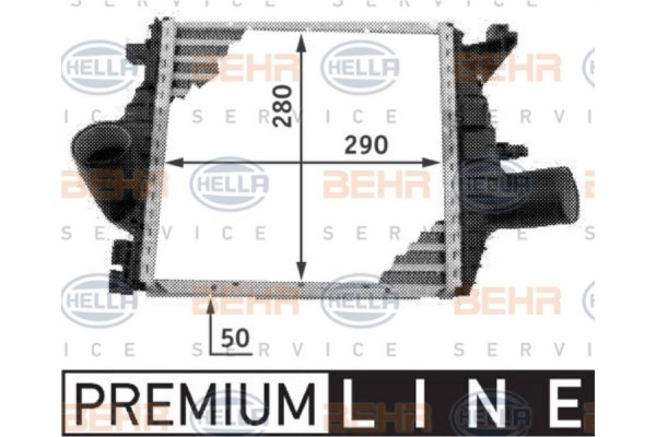 Hella Ψυγείο Αέρα Υπερπλήρωσης - 8ML 376 724-121