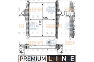 Hella Ψυγείο Αέρα Υπερπλήρωσης - 8ML 376 733-401