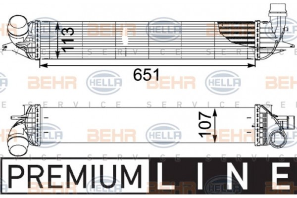Hella Ψυγείο Αέρα Υπερπλήρωσης - 8ML 376 745-241