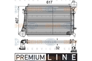 Hella Ψυγείο Αέρα Υπερπλήρωσης - 8ML 376 746-161