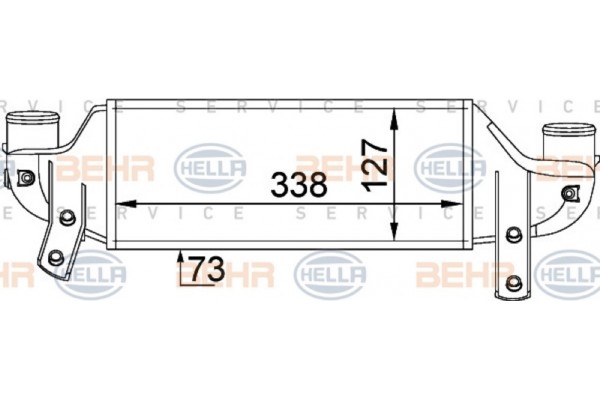 Hella Ψυγείο Αέρα Υπερπλήρωσης - 8ML 376 746-621