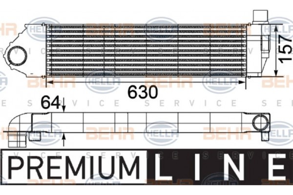 Hella Ψυγείο Αέρα Υπερπλήρωσης - 8ML 376 746-701