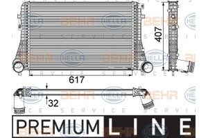 Hella Ψυγείο Αέρα Υπερπλήρωσης - 8ML 376 746-741