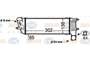 Hella Ψυγείο Αέρα Υπερπλήρωσης - 8ML 376 776-231