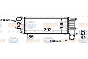 Hella Ψυγείο Αέρα Υπερπλήρωσης - 8ML 376 776-231