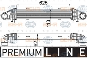 Hella Ψυγείο Αέρα Υπερπλήρωσης - 8ML 376 777-121