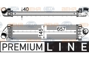 Hella Ψυγείο Αέρα Υπερπλήρωσης - 8ML 376 791-761