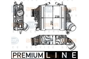 Hella Ψυγείο Αέρα Υπερπλήρωσης - 8ML 376 795-111