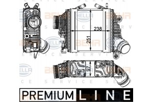 Hella Ψυγείο Αέρα Υπερπλήρωσης - 8ML 376 795-111