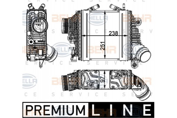 Hella Ψυγείο Αέρα Υπερπλήρωσης - 8ML 376 795-111