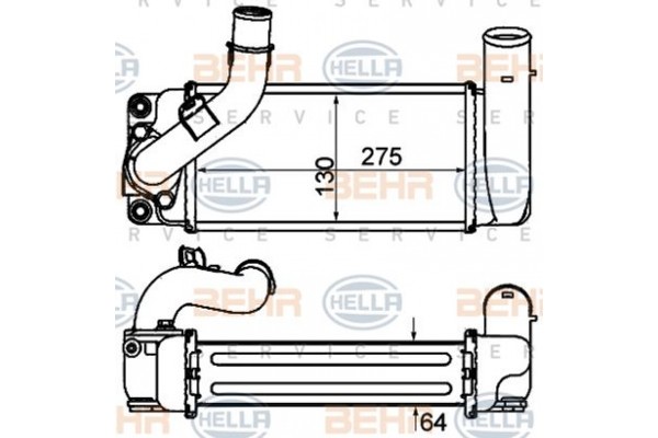 Hella Ψυγείο Αέρα Υπερπλήρωσης - 8ML 376 910-071