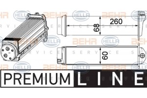 Hella Ψυγείο Αέρα Υπερπλήρωσης - 8ML 376 924-101