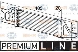 Hella Ψυγείο λαδιού, αυτόμ. κιβ. ταχυτ. - 8MO 376 726-401